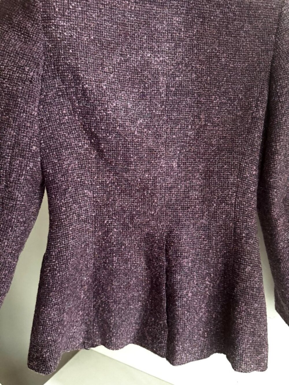 Vintage New Port Purple Lilac Tweed Blazer and Skirt Set DEADSTOCK NWT S Petite - Picture 5 of 7